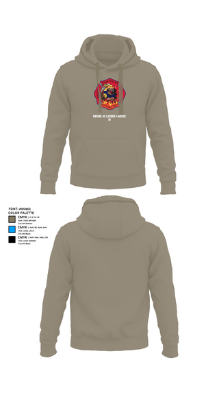 Hoodie, Engine 40 Ladder 4 Medic 19, , Teamtime, Team time, sublimation, custom sports apparel, team uniforms, spirit wear, spiritwear, sports uniforms, custom shirts, team store, custom team store, fundraiser sports, apparel fundraiser