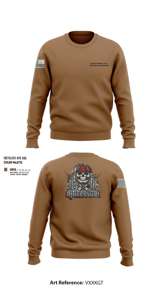 Crew Neck Sweatshirt, 809tH MRBC 1st PLT 2nd SEC Sparrows, , Teamtime, Team time, sublimation, custom sports apparel, team uniforms, spirit wear, spiritwear, sports uniforms, custom shirts, team store, custom team store, fundraiser sports, apparel fundraiser