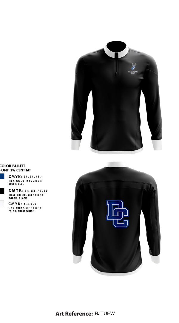 Quarter Zip Jacket, Deer Creek Antlers, Golf, Teamtime, Team time, sublimation, custom sports apparel, team uniforms, spirit wear, spiritwear, sports uniforms, custom shirts, team store, custom team store, fundraiser sports, apparel fundraiser