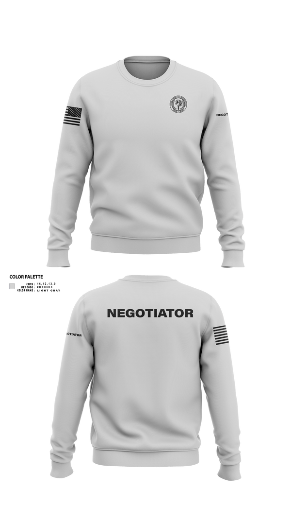 Crew Neck Sweatshirt, Montgomery County Police CNT, , Teamtime, Team time, sublimation, custom sports apparel, team uniforms, spirit wear, spiritwear, sports uniforms, custom shirts, team store, custom team store, fundraiser sports, apparel fundraiser