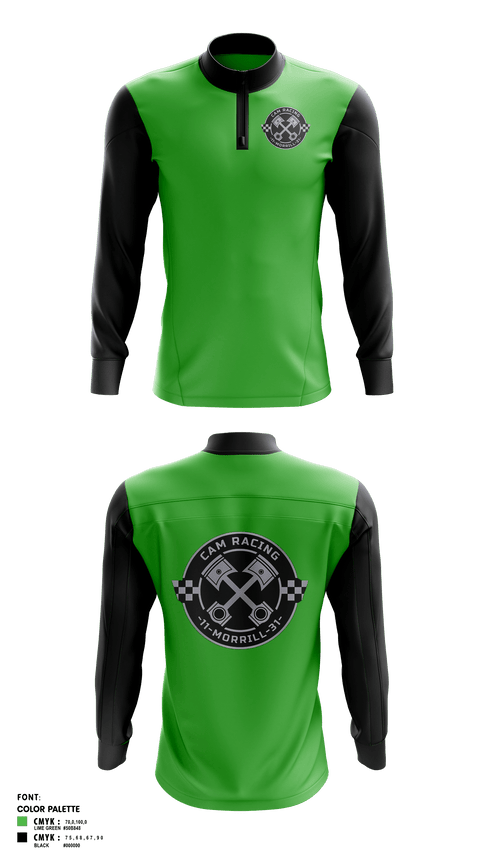 Quarter Zip Jacket, Cam racing, , Teamtime, Team time, sublimation, custom sports apparel, team uniforms, spirit wear, spiritwear, sports uniforms, custom shirts, team store, custom team store, fundraiser sports, apparel fundraiser