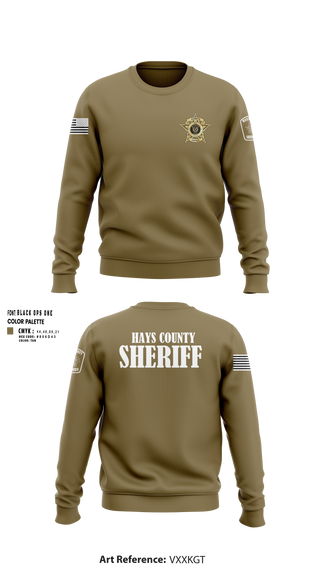 Crew Neck Sweatshirt, Hays County Sheriff’s Office, , Teamtime, Team time, sublimation, custom sports apparel, team uniforms, spirit wear, spiritwear, sports uniforms, custom shirts, team store, custom team store, fundraiser sports, apparel fundraiser