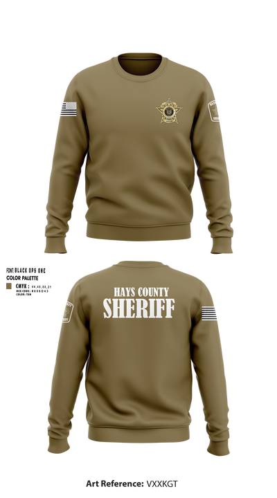 Hays County Sheriff’s Office 39669531 Crew Neck Sweatshirt - 102