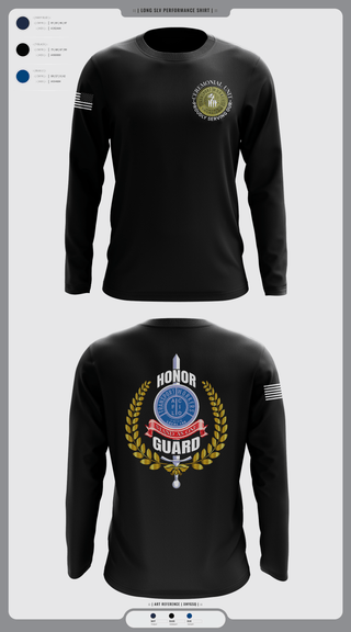 Long Sleeve Performance Shirt, Twu Local 100 Ceremonial Unit & Honor Guard, , Teamtime, Team time, sublimation, custom sports apparel, team uniforms, spirit wear, spiritwear, sports uniforms, custom shirts, team store, custom team store, fundraiser sports, apparel fundraiser