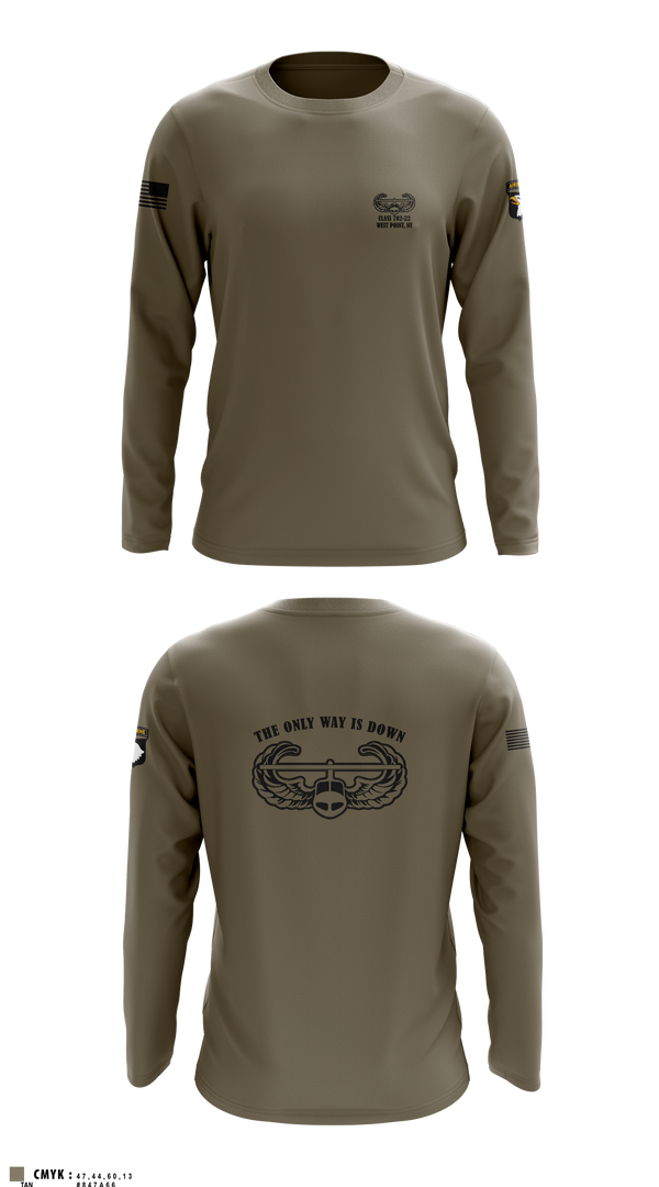 Long Sleeve Performance Shirt, AASLT 10-25 Ft. Campbell, Kentucky, , Teamtime, Team time, sublimation, custom sports apparel, team uniforms, spirit wear, spiritwear, sports uniforms, custom shirts, team store, custom team store, fundraiser sports, apparel fundraiser