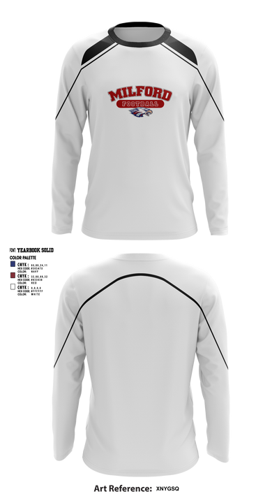 Milford Eagles Pop Warner Football and Cheer 85500081 Long Sleeve Performance Shirt 5 (1)