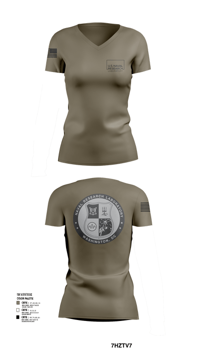 Naval Research Lab 68705363 Women's Short Sleeve V-neck Shirt - 109