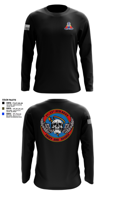 A Co, 2-13th Aviation Regiment 86069312 Long Sleeve Performance Shirt 16