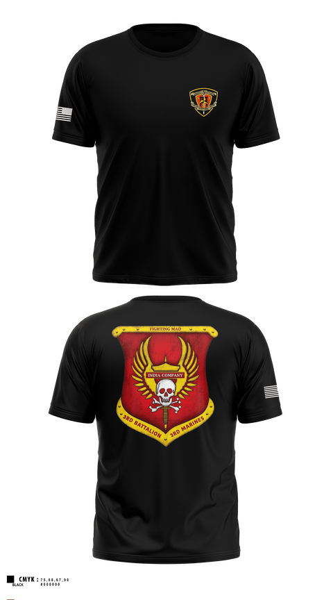 Short Sleeve Performance Shirt, 3rd Battalion 3rd Marines India Co., , Teamtime, Team time, sublimation, custom sports apparel, team uniforms, spirit wear, spiritwear, sports uniforms, custom shirts, team store, custom team store, fundraiser sports, apparel fundraiser