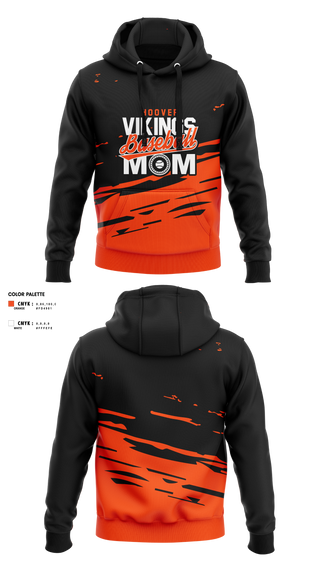 Hoodie, North Canton Hoover Vikings, Baseball, Teamtime, Team time, sublimation, custom sports apparel, team uniforms, spirit wear, spiritwear, sports uniforms, custom shirts, team store, custom team store, fundraiser sports, apparel fundraiser