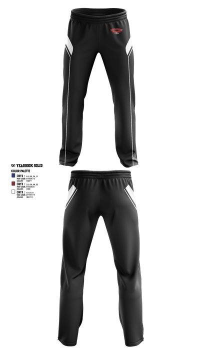 Milford Eagles Pop Warner Football and Cheer 85500081 Sweatpants - 4 (1)