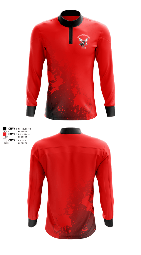 Quarter Zip Jacket, Chillicothe Hornets Tennis, Tennis, Teamtime, Team time, sublimation, custom sports apparel, team uniforms, spirit wear, spiritwear, sports uniforms, custom shirts, team store, custom team store, fundraiser sports, apparel fundraiser