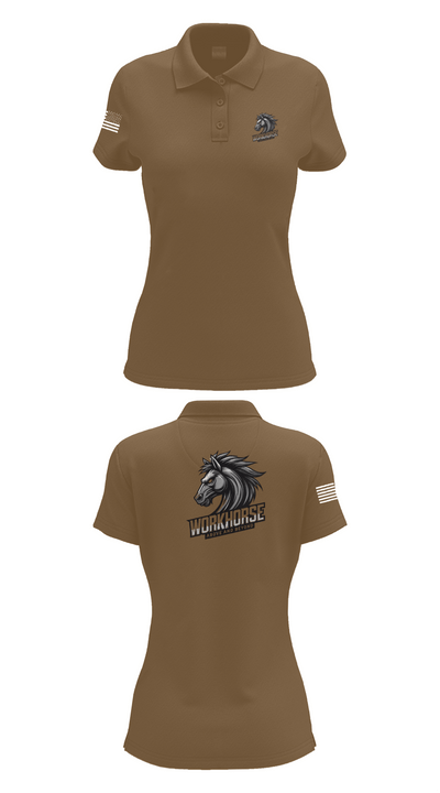 224th MI 54422647 Women's Short Sleeve Performance Polo  - 15