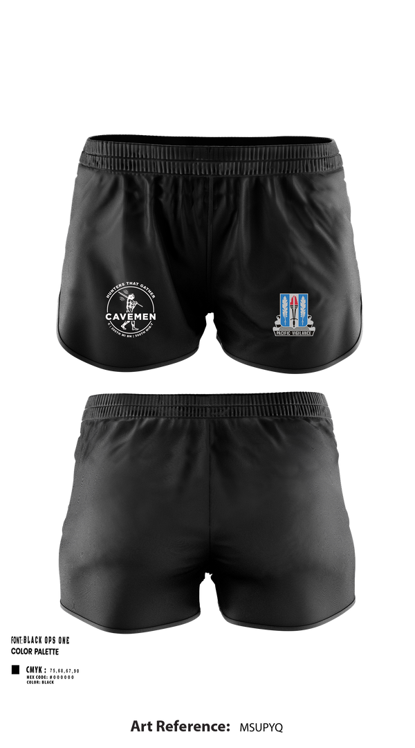 Ranger Panties, C / 205th MI BN / 500th MIB-T, , Teamtime, Team time, sublimation, custom sports apparel, team uniforms, spirit wear, spiritwear, sports uniforms, custom shirts, team store, custom team store, fundraiser sports, apparel fundraiser
