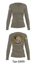 CVN 72 Abraham Lincoln 88368148 Women's Long Sleeve V-neck Shirt - 73