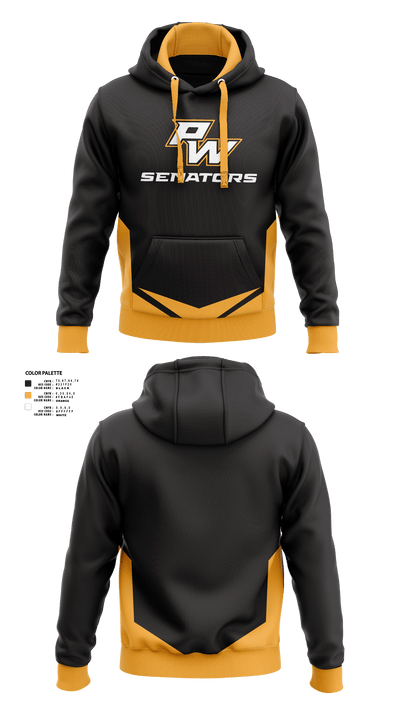 Portsmouth West Middle School Track and Field 57073821 Hoodie - 1