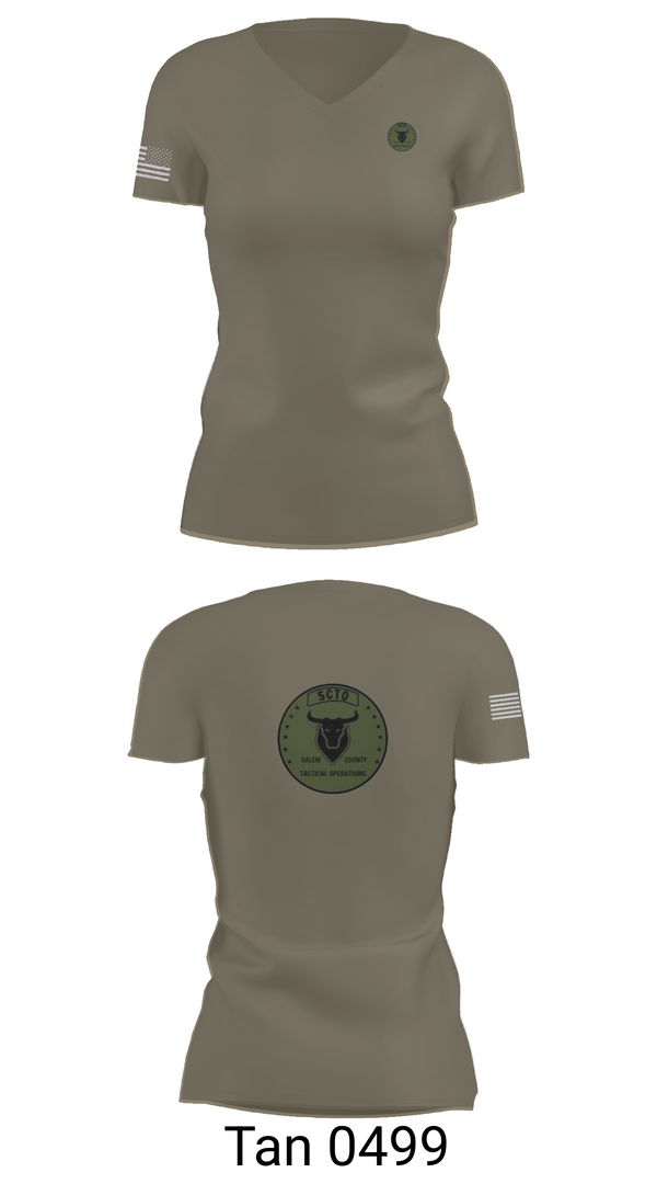 Womens Short Sleeve Vneck Shirt, Salem County Tactical Operations, , Teamtime, Team time, sublimation, custom sports apparel, team uniforms, spirit wear, spiritwear, sports uniforms, custom shirts, team store, custom team store, fundraiser sports, apparel fundraiser