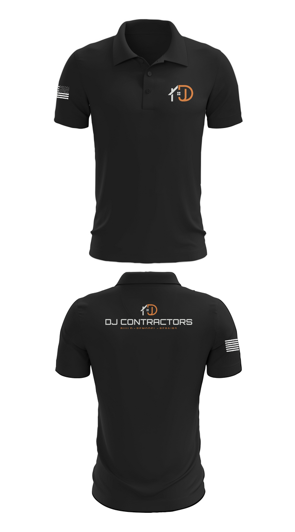 Short Sleeve Performance Polo, DJ CONTRACTORS, , Teamtime, Team time, sublimation, custom sports apparel, team uniforms, spirit wear, spiritwear, sports uniforms, custom shirts, team store, custom team store, fundraiser sports, apparel fundraiser