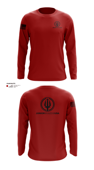 Long Sleeve Performance Shirt, Junior Guards USA, Swimming, Teamtime, Team time, sublimation, custom sports apparel, team uniforms, spirit wear, spiritwear, sports uniforms, custom shirts, team store, custom team store, fundraiser sports, apparel fundraiser