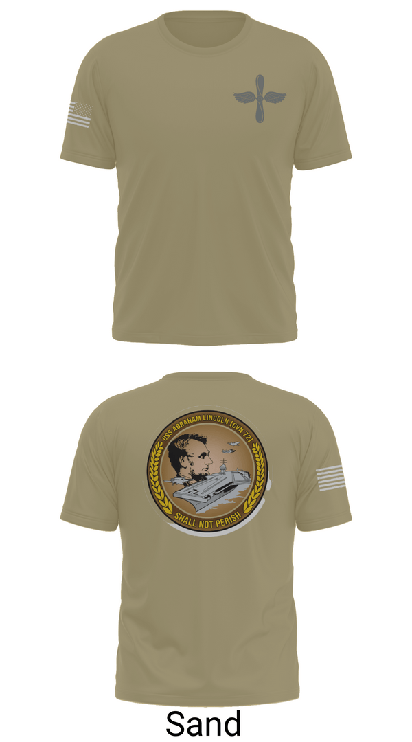 Old School Cotton Feel Shirt, CVN 72 Abraham Lincoln, , Teamtime, Team time, sublimation, custom sports apparel, team uniforms, spirit wear, spiritwear, sports uniforms, custom shirts, team store, custom team store, fundraiser sports, apparel fundraiser