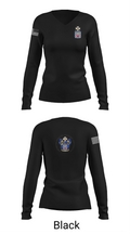1st Battalion, 16th Infantry Regiment 49453656 Women's Long Sleeve V-neck Shirt - 37