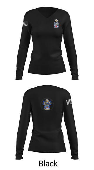 Womens Long Sleeve Vneck Shirt, 1st Battalion, 16th Infantry Regiment, , Teamtime, Team time, sublimation, custom sports apparel, team uniforms, spirit wear, spiritwear, sports uniforms, custom shirts, team store, custom team store, fundraiser sports, apparel fundraiser
