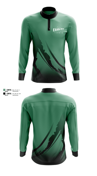 Quarter Zip Jacket, Covenant Christian High School Tennis, Tennis, Teamtime, Team time, sublimation, custom sports apparel, team uniforms, spirit wear, spiritwear, sports uniforms, custom shirts, team store, custom team store, fundraiser sports, apparel fundraiser