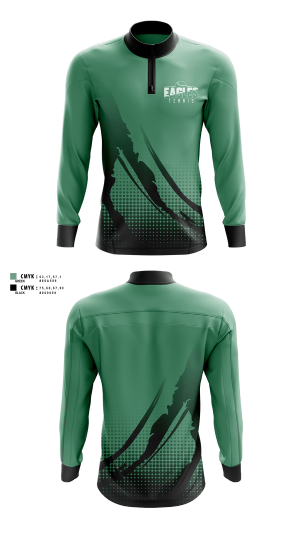 Quarter Zip Jacket, Covenant Christian High School Tennis, Tennis, Teamtime, Team time, sublimation, custom sports apparel, team uniforms, spirit wear, spiritwear, sports uniforms, custom shirts, team store, custom team store, fundraiser sports, apparel fundraiser