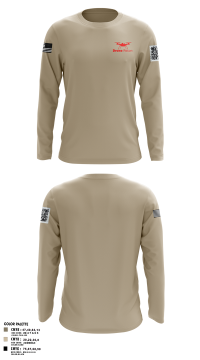 Drone Recon 84902337 Long Sleeve Performance Shirt 5