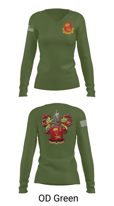 2-377 PFAR 10339157 Women's Long Sleeve V-neck Shirt - 57