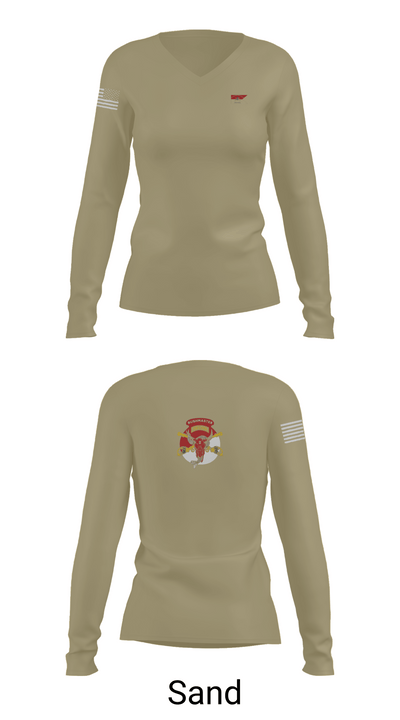 1/113 CAV B-Troop 83945490 Women's Long Sleeve V-neck Shirt - 97
