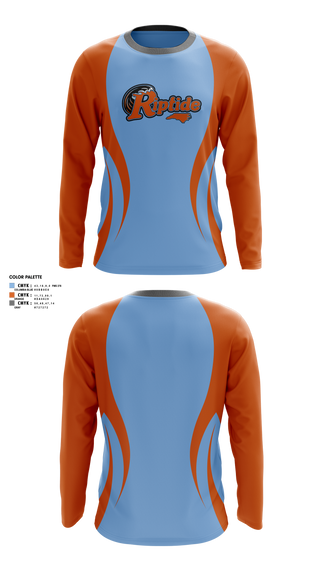 Long Sleeve Performance Shirt, Carolina Riptide, Baseball, Teamtime, Team time, sublimation, custom sports apparel, team uniforms, spirit wear, spiritwear, sports uniforms, custom shirts, team store, custom team store, fundraiser sports, apparel fundraiser