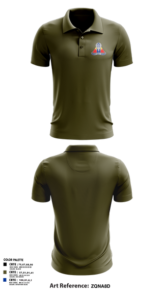 Long Sleeve Performance Polo, A Co, 2-13th Aviation Regiment, , Teamtime, Team time, sublimation, custom sports apparel, team uniforms, spirit wear, spiritwear, sports uniforms, custom shirts, team store, custom team store, fundraiser sports, apparel fundraiser