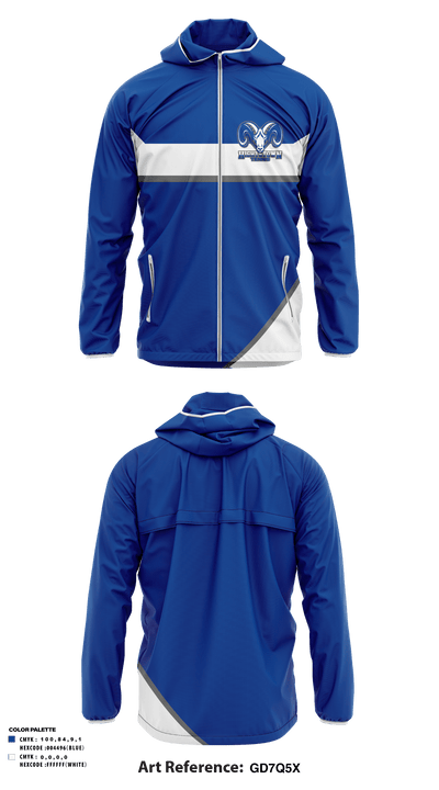 Hightstown High School Tennis 16698376 Windbreaker - 1