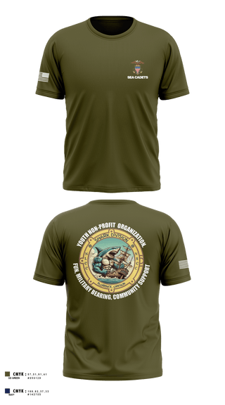 Short Sleeve Performance Shirt, US Naval Sea Cadets Shark Division, , Teamtime, Team time, sublimation, custom sports apparel, team uniforms, spirit wear, spiritwear, sports uniforms, custom shirts, team store, custom team store, fundraiser sports, apparel fundraiser