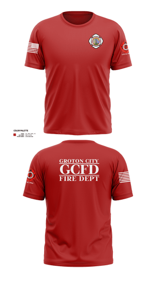Old School Cotton Feel Shirt, Groton City Fire Department, , Teamtime, Team time, sublimation, custom sports apparel, team uniforms, spirit wear, spiritwear, sports uniforms, custom shirts, team store, custom team store, fundraiser sports, apparel fundraiser
