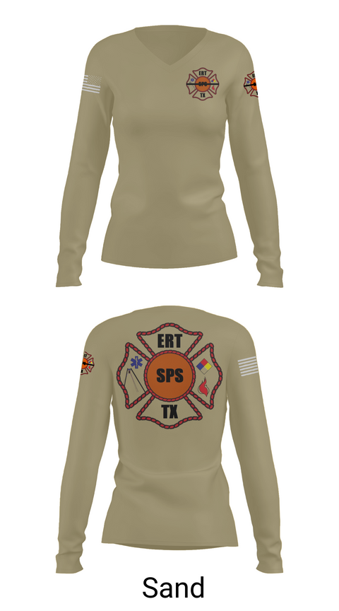 Womens Long Sleeve Vneck Shirt, Plant X ERT, , Teamtime, Team time, sublimation, custom sports apparel, team uniforms, spirit wear, spiritwear, sports uniforms, custom shirts, team store, custom team store, fundraiser sports, apparel fundraiser