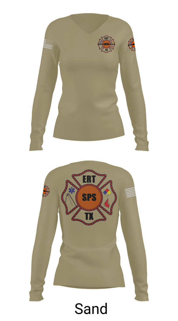Womens Long Sleeve Vneck Shirt, Plant X ERT, , Teamtime, Team time, sublimation, custom sports apparel, team uniforms, spirit wear, spiritwear, sports uniforms, custom shirts, team store, custom team store, fundraiser sports, apparel fundraiser