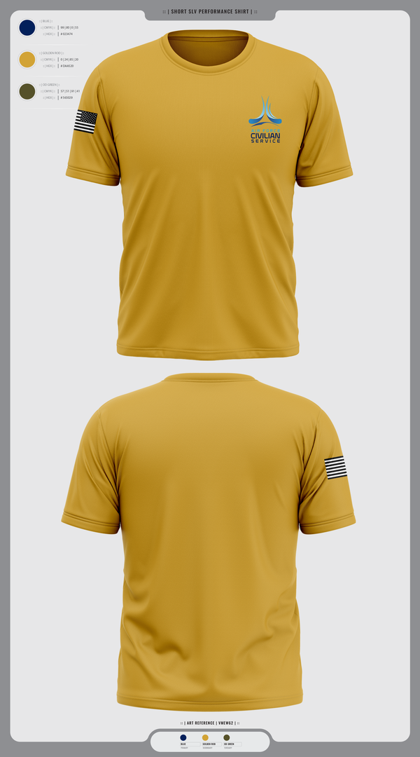 Short Sleeve Performance Shirt, 9th Civil Engineer Squadron, , Teamtime, Team time, sublimation, custom sports apparel, team uniforms, spirit wear, spiritwear, sports uniforms, custom shirts, team store, custom team store, fundraiser sports, apparel fundraiser