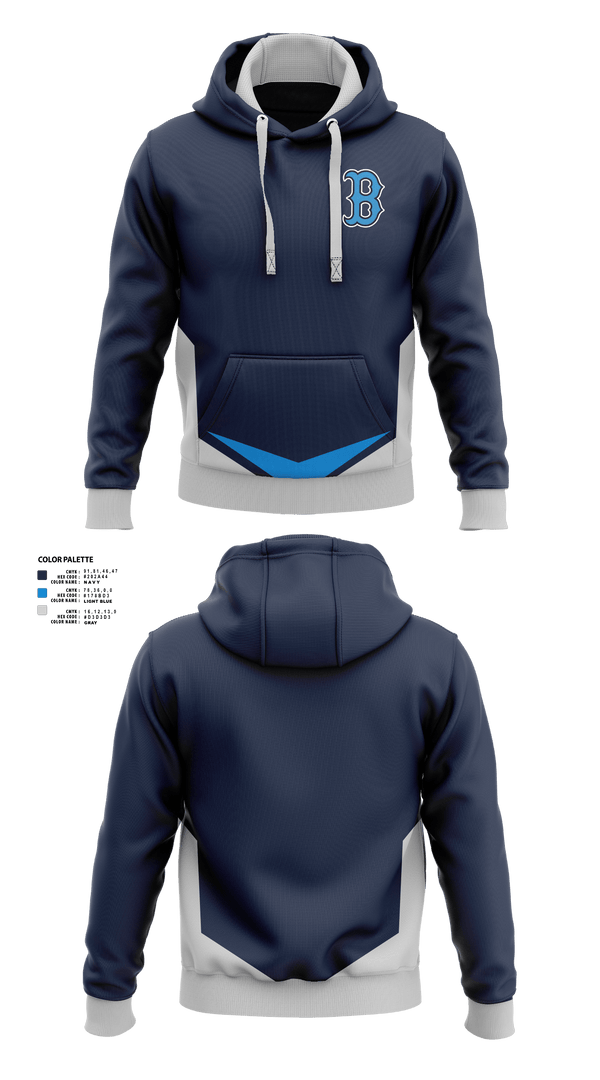 Hoodie, Beacon Bluedemons, Baseball, Teamtime, Team time, sublimation, custom sports apparel, team uniforms, spirit wear, spiritwear, sports uniforms, custom shirts, team store, custom team store, fundraiser sports, apparel fundraiser