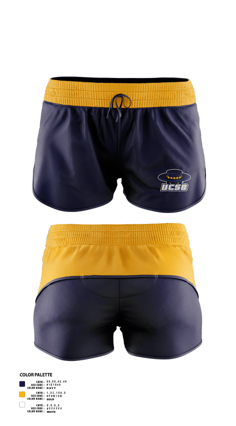 Track Shorts, University of California Santa Barbara Track & Field, Track & Field, Teamtime, Team time, sublimation, custom sports apparel, team uniforms, spirit wear, spiritwear, sports uniforms, custom shirts, team store, custom team store, fundraiser sports, apparel fundraiser
