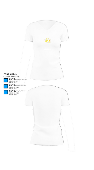 Nine80 78489102 Women's Short Sleeve V-neck Shirt - 18