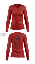 Junior Guards USA 66841563 Women's Long Sleeve V-neck Shirt - 603