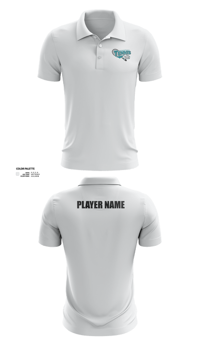 Bonney Lake Panthers Tennis 67829590 Short Sleeve Performance Polo - 2