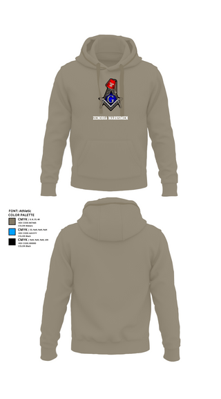Hoodie, Zenobia Marksmen, , Teamtime, Team time, sublimation, custom sports apparel, team uniforms, spirit wear, spiritwear, sports uniforms, custom shirts, team store, custom team store, fundraiser sports, apparel fundraiser
