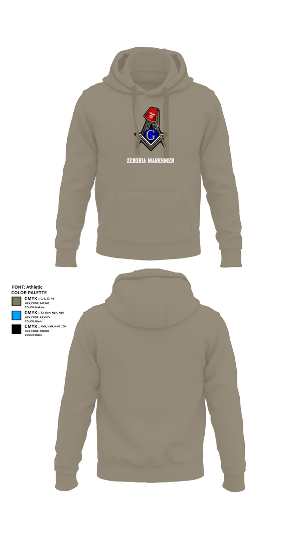 Hoodie, Zenobia Marksmen, , Teamtime, Team time, sublimation, custom sports apparel, team uniforms, spirit wear, spiritwear, sports uniforms, custom shirts, team store, custom team store, fundraiser sports, apparel fundraiser