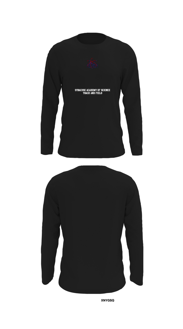 Long Sleeve Performance Shirt, Syracuse Academy of Science Track and Field, Track & Field, Teamtime, Team time, sublimation, custom sports apparel, team uniforms, spirit wear, spiritwear, sports uniforms, custom shirts, team store, custom team store, fundraiser sports, apparel fundraiser