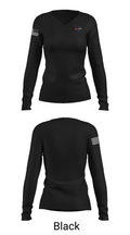 Forreston High School Track and Field 13556673 Women's Long Sleeve V-neck Shirt - 35