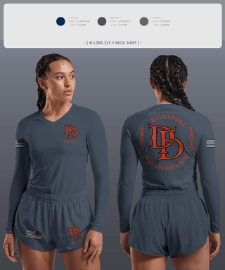 Womens Long Sleeve Vneck Shirt, B Shift, , Teamtime, Team time, sublimation, custom sports apparel, team uniforms, spirit wear, spiritwear, sports uniforms, custom shirts, team store, custom team store, fundraiser sports, apparel fundraiser