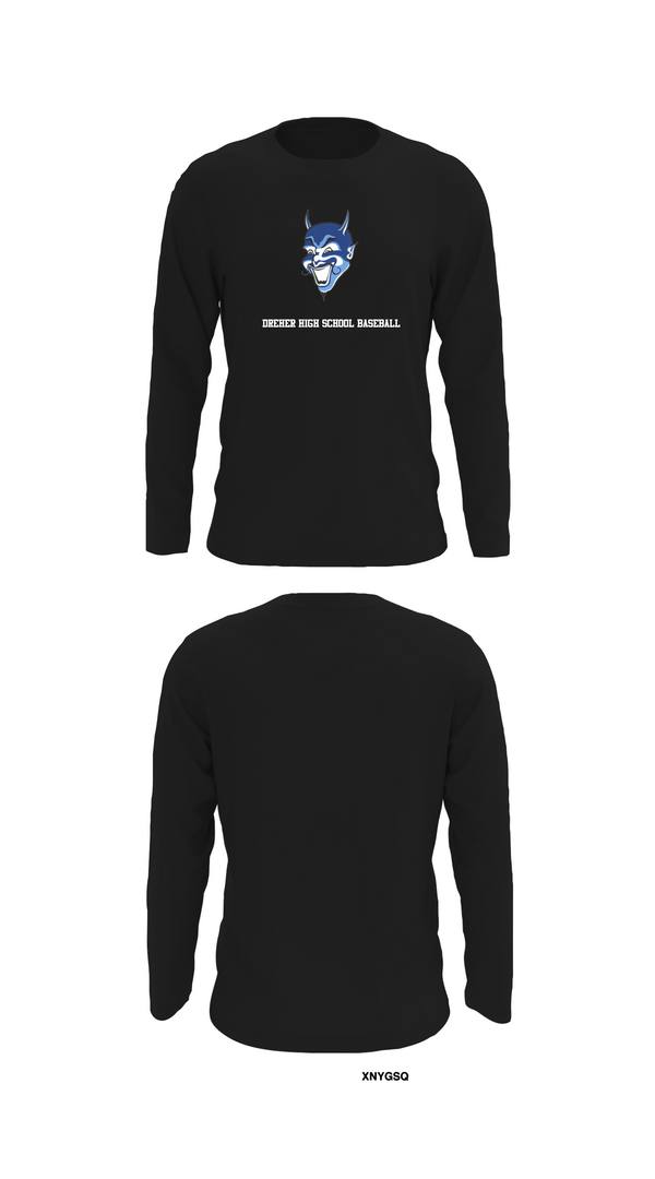 Long Sleeve Performance Shirt, Dreher High School Baseball, Baseball, Teamtime, Team time, sublimation, custom sports apparel, team uniforms, spirit wear, spiritwear, sports uniforms, custom shirts, team store, custom team store, fundraiser sports, apparel fundraiser